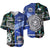 Samoa And New Zealand Baseball Jersey Together - Paua Shell LT8 Blue - Polynesian Pride