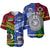 (Custom Personalised) Samoa And Vanuatu Baseball Jersey Together LT8 Blue - Polynesian Pride