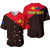 (Custom Personalised) Papua New Guinea And Australia Baseball Jersey LT6 Red - Polynesian Pride