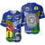 Samoa And Kanaky New Caledonia Baseball Jersey Together LT8 Blue - Polynesian Pride