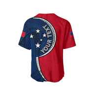 (Custom Personalised) Samoa Tribal Tattoo Baseball Jersey No.1 LT6 - Polynesian Pride
