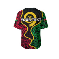 (Custom Personalised) Vanuatu Baseball Jersey Flag Special Style LT6 - Polynesian Pride