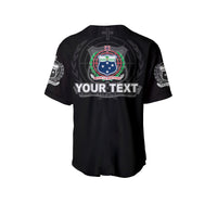 (Custom Personalised) Samoa Tribal Tattoo Coat Of Arms Baseball Jersey No.4 LT6 - Polynesian Pride