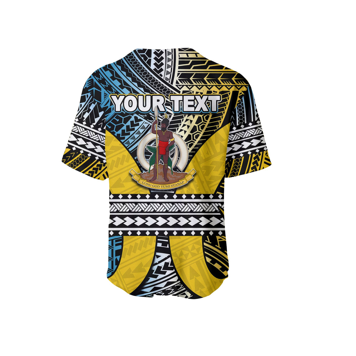 (Custom Personalised) Polynesian Sanma Of Vanuatu Baseball Jersey LT6 - Polynesian Pride