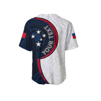 (Custom Personalised) Samoa Tribal Tattoo Baseball Jersey No.3 LT6 - Polynesian Pride