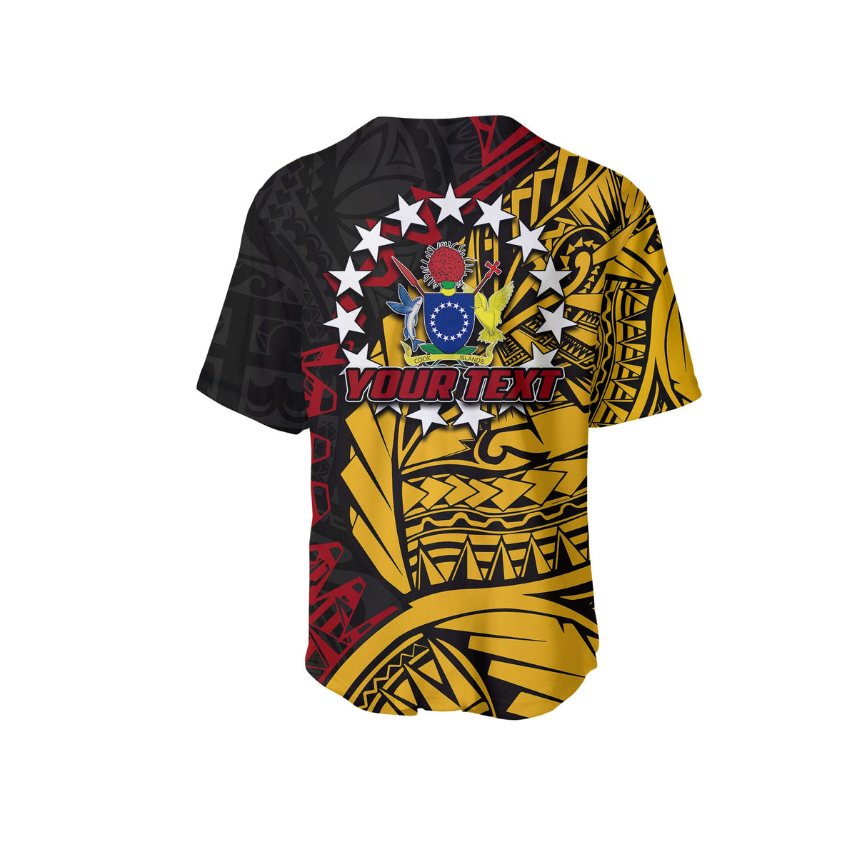 (Custom Personalised)Cook Islands Baseball Jersey Manihiki Polynesian Style LT6 - Polynesian Pride