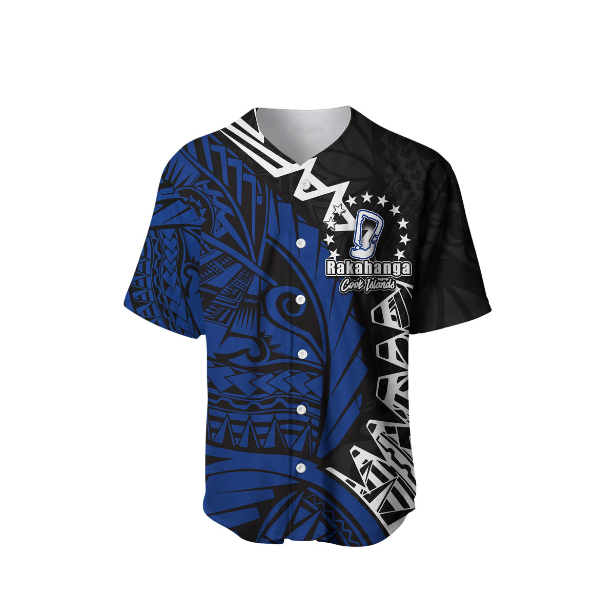 (Custom Personalised)Cook Islands Baseball Jersey Rakahanga Polynesian Style LT6 - Polynesian Pride