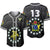 (Custom Personalised) The Kuki's Baseball Jersey Cook Islands Rugby Black - Custom Text and Number LT13 - Polynesian Pride