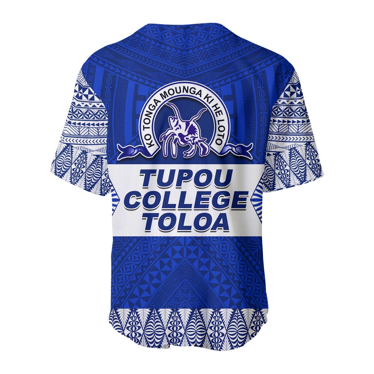 (Custom Personalised) Tupou College Toloa Baseball Jersey Version Special LT13 - Polynesian Pride