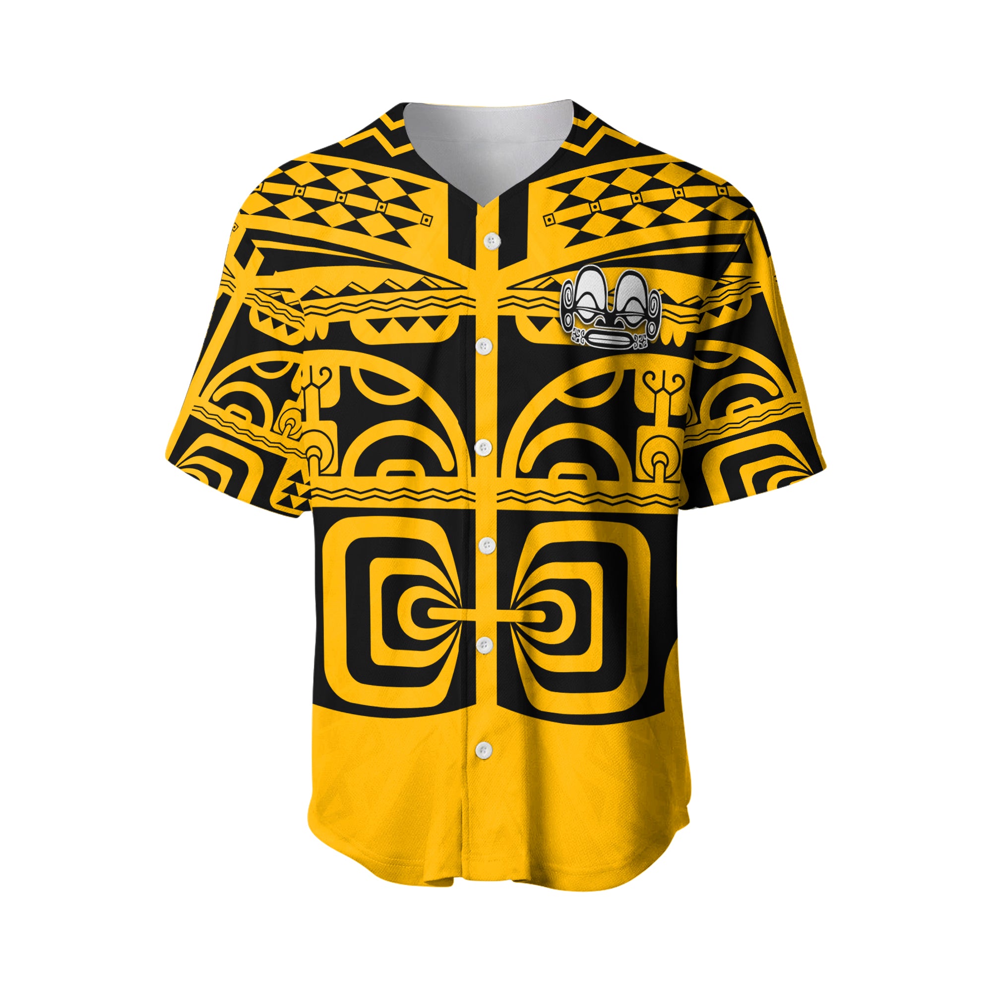 Marquesas Islands Baseball Jersey - Marquesas Tattoo Version 02 LT13 - Polynesian Pride