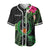 Pohnpei Micronesia Baseball Jersey Tropical Flowers LT13 - Polynesian Pride