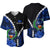 Pohnpei Baseball Jersey Polynesian Style LT6 Unisex Blue - Polynesian Pride