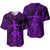 Hawaii Hula Girl Polynesian Baseball Jersey Unique Style - Purple LT8 - Polynesian Pride