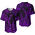 Hawaii Fish Hook Polynesian Baseball Jersey Unique Style - Purple LT8 - Polynesian Pride