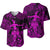 Hawaii Hula Girl Polynesian Baseball Jersey Unique Style - Pink LT8 - Polynesian Pride