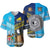 Fiji and Tokelau Baseball Jersey Together LT8 Unisex Blue - Polynesian Pride