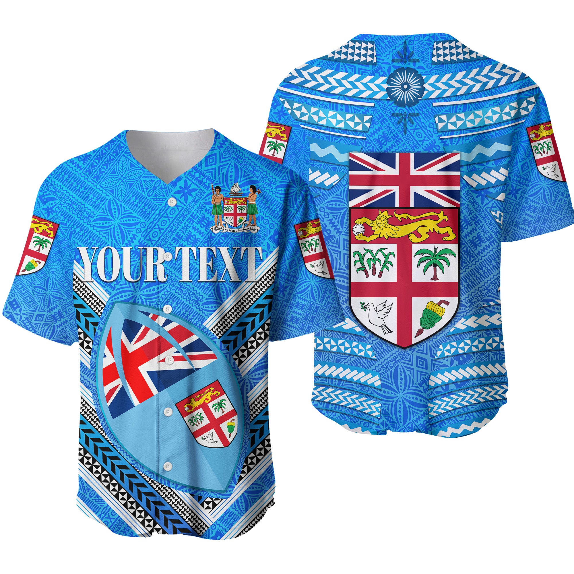 (Custom Personalised) Fiji Day Baseball Jersey Creative Style LT8 - Polynesian Pride