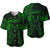 Gemini Zodiac Polynesian Baseball Jersey Unique Style - Green LT8 - Polynesian Pride