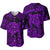 (Custom Personalised) Hawaii Turtle Polynesian Baseball Jersey Plumeria Flower Unique Style - Purple LT8 - Polynesian Pride