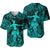 Hawaii Hula Girl Polynesian Baseball Jersey Unique Style - Turquoise LT8 - Polynesian Pride