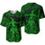 Hawaii Hula Girl Polynesian Baseball Jersey Unique Style - Green LT8 - Polynesian Pride