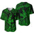 (Custom Personalised) Hawaii Angry Shark Polynesian Baseball Jersey Unique Style - Green LT8 - Polynesian Pride