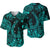 Hawaii Fish Hook Polynesian Baseball Jersey Unique Style - Turquoise LT8 - Polynesian Pride