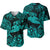 Hawaii Hammer Shark Polynesian Baseball Jersey Unique Style - Turquoise LT8 - Polynesian Pride