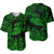 Hawaii Hammer Shark Polynesian Baseball Jersey Unique Style - Green LT8 - Polynesian Pride