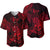 Leo Zodiac Polynesian Baseball Jersey Unique Style - Red LT8 - Polynesian Pride