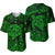 (Custom Personalised) Hawaii Turtle Polynesian Baseball Jersey Plumeria Flower Unique Style - Green LT8 - Polynesian Pride