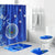 Federated States of Micronesia Bathroom Set Tropical Flowers - Pohnpei LT7 Blue - Polynesian Pride