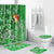 Tonga Floral Bathroom Set Sea Turtle - Green LT7 Green - Polynesian Pride