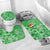 Tonga Floral Bathroom Set Sea Turtle - Green LT7 - Polynesian Pride