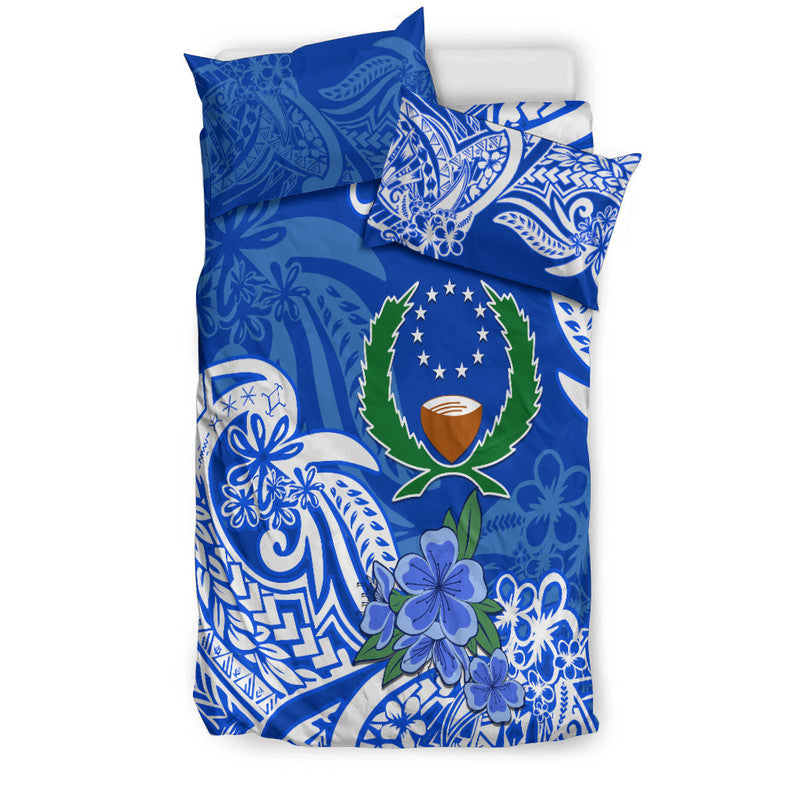 FSM Pohnpei State Bedding Set Polynesian Floral Tribal LT9 - Polynesian Pride