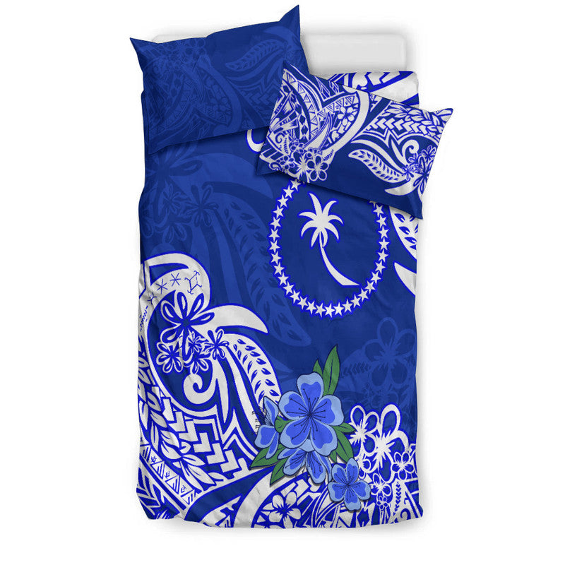 FSM Chuuk State Bedding Set Polynesian Floral Tribal LT9 - Polynesian Pride