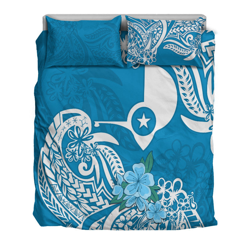 FSM Yap State Bedding Set Polynesian Floral Tribal LT9 - Polynesian Pride
