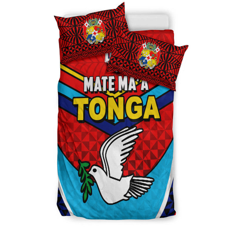 Tonga Mate Ma'a Rugby Bedding Set Jersey LT6 - Polynesian Pride