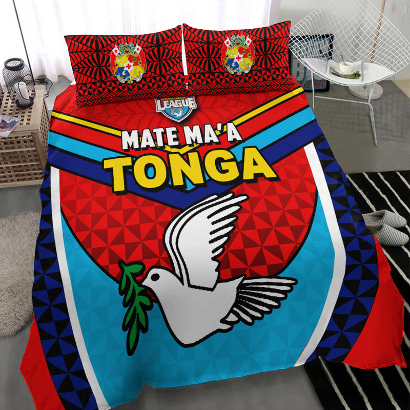 Tonga Mate Ma'a Rugby Bedding Set Jersey LT6 - Polynesian Pride