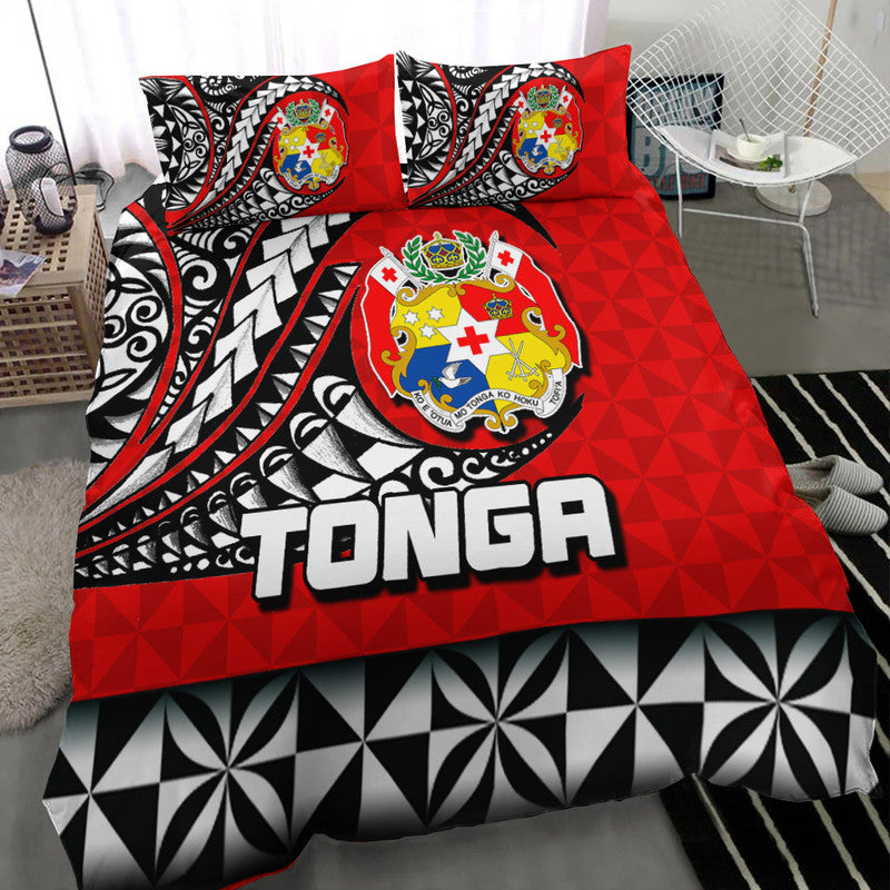 Tonga Bedding Set Polynesian Tattoo LT6 - Polynesian Pride