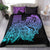 Hawaii Kakau Bedding Set Polynesian Floral Tribal Heliotrope Version LT9 Heliotrope - Polynesian Pride