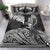 New Zealand Aotearoa Silver Fern Bedding Set Flying Krearea LT7 Black - Polynesian Pride