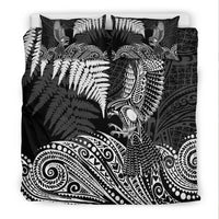 New Zealand Aotearoa Silver Fern Bedding Set Flying Krearea LT7 - Polynesian Pride