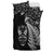 New Zealand Haka Rugby Maori Bedding Set Silver Fern Vibes - Black LT8 - Polynesian Pride