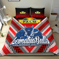 Mate Ma'a Tonga Bedding Set Leimatu'a Bulls Creative Style - Red LT8 Red - Polynesian Pride