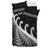 New Zealand Rugby Maori Bedding Set Silver Fern Koru Vibes - Black LT8 - Polynesian Pride