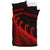 New Zealand Rugby Maori Bedding Set Silver Fern Koru Vibes - Red LT8 - Polynesian Pride