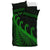 New Zealand Rugby Maori Bedding Set Silver Fern Koru Vibes - Green LT8 - Polynesian Pride