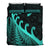 New Zealand Rugby Maori Bedding Set Silver Fern Koru Vibes - Turquoise LT8 - Polynesian Pride