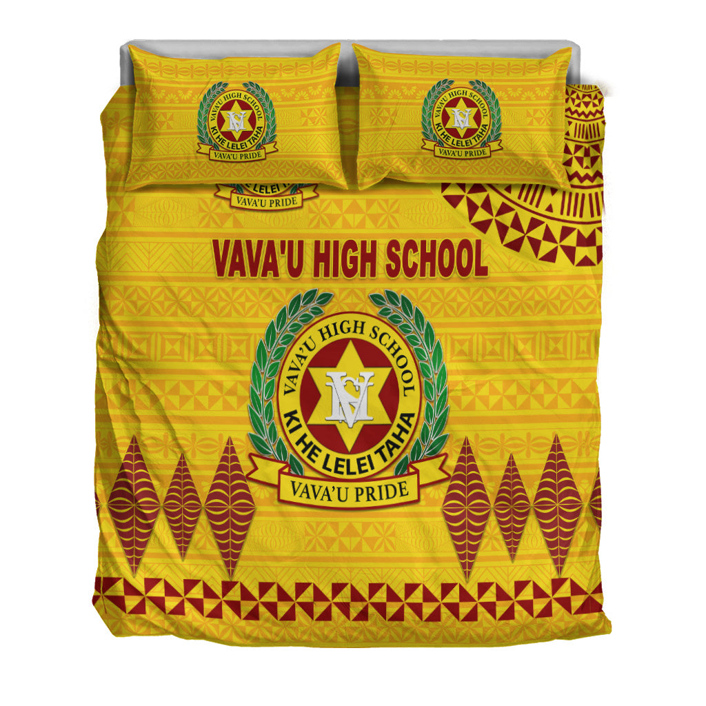 Tonga Vava'u High School Bedding Set Simple Style - Yellow LT8 - Polynesian Pride